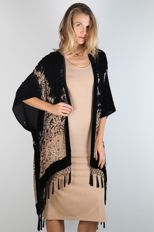 Enchantress Kimono - Black as Night