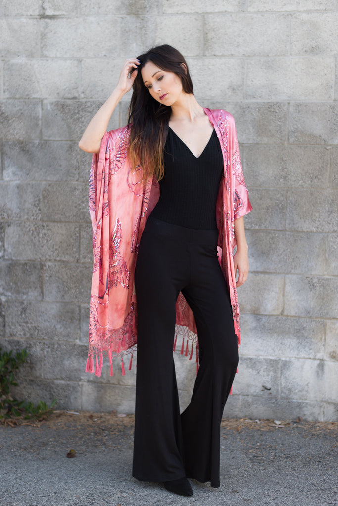 Flight of Fancy Kimono ~ PINK