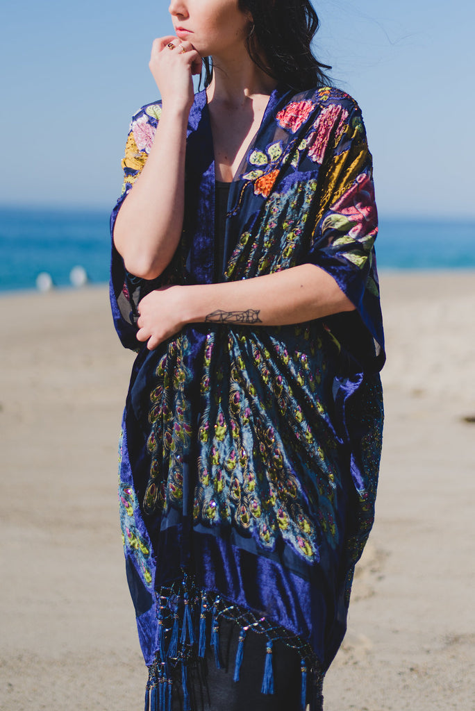 Peacocks in Paradise - Purple