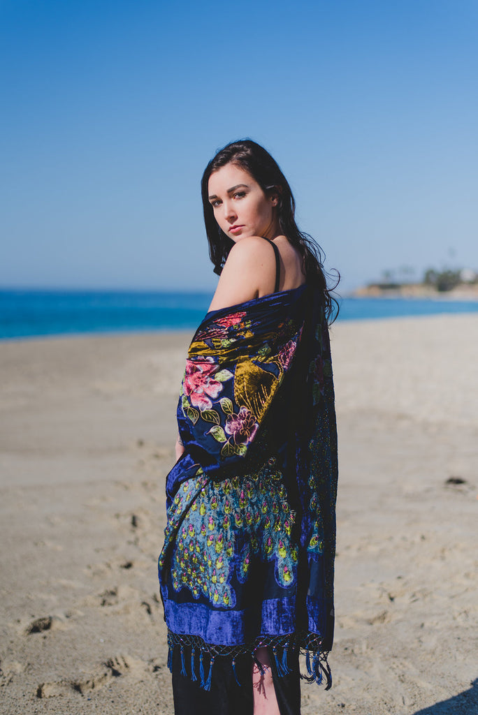 Peacocks in Paradise - Purple