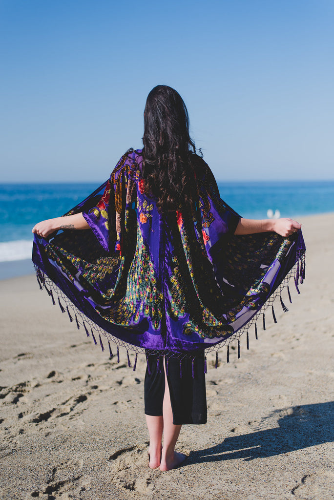 Peacocks in Paradise - Purple