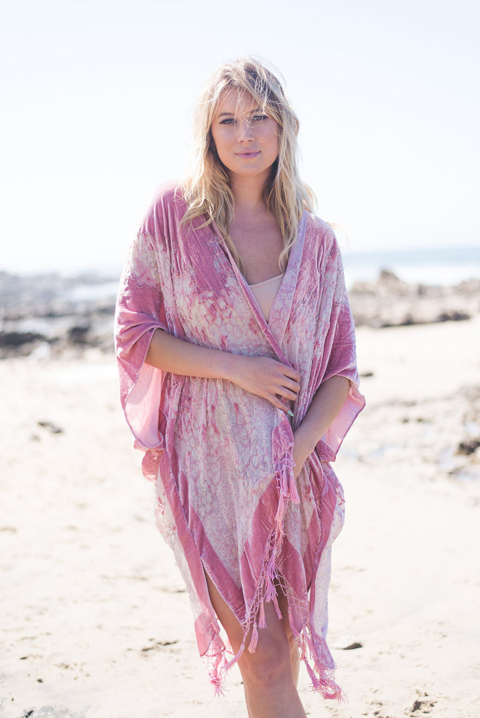 Enchantress Kimono - Rose Petal Pink