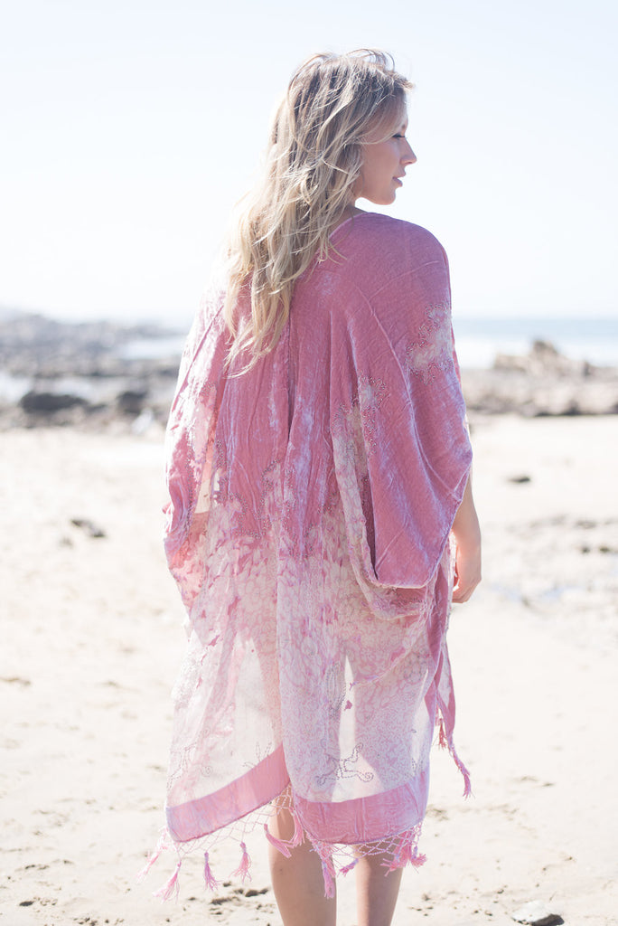 Enchantress Kimono - Rose Petal Pink